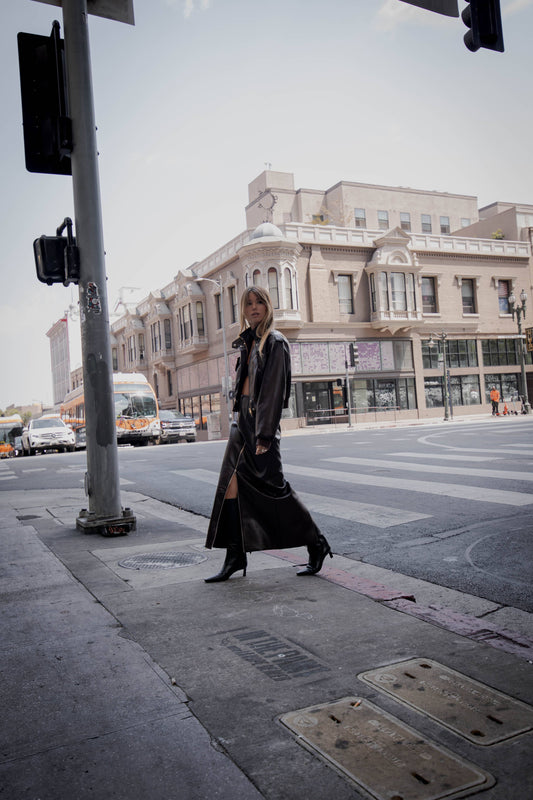 Florence Leather Skirt