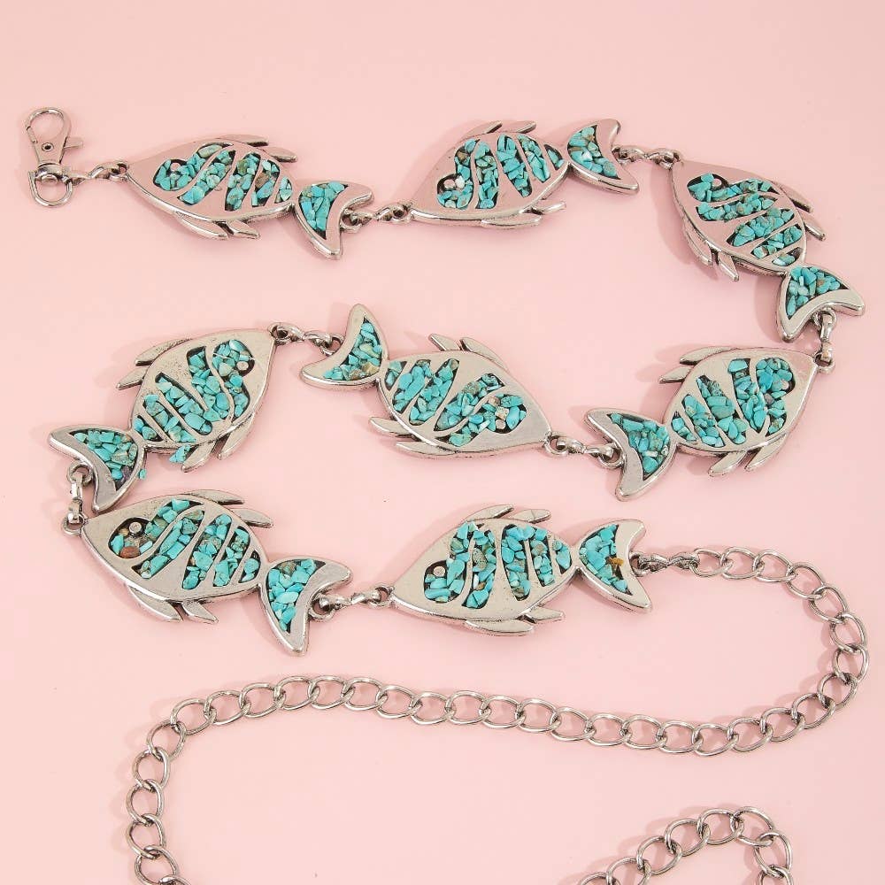 Stone Fish Chain Belt