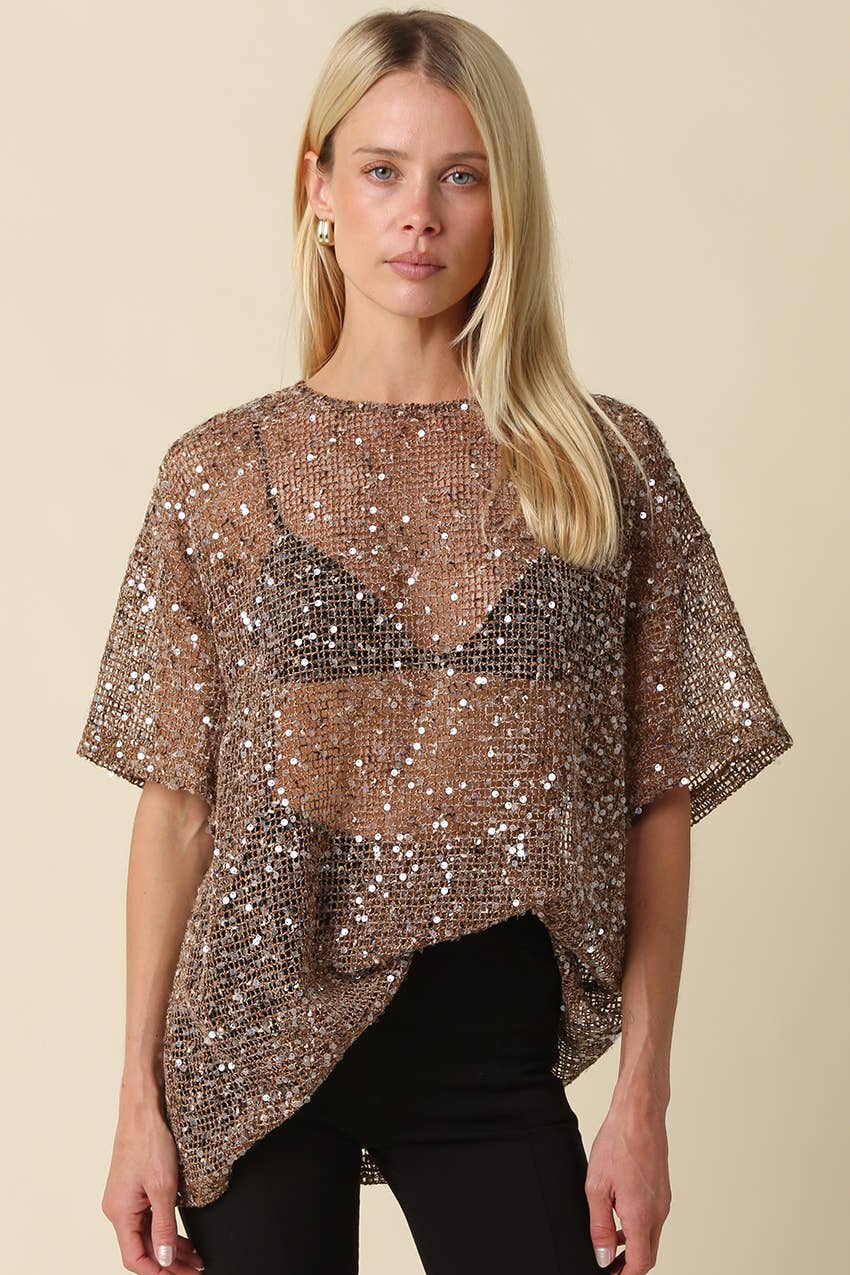 Goldstone Mesh Top