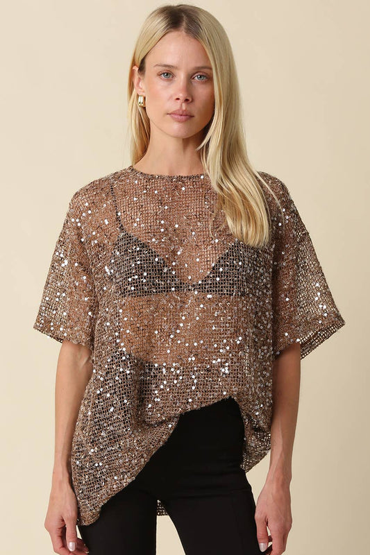 Goldstone Mesh Top