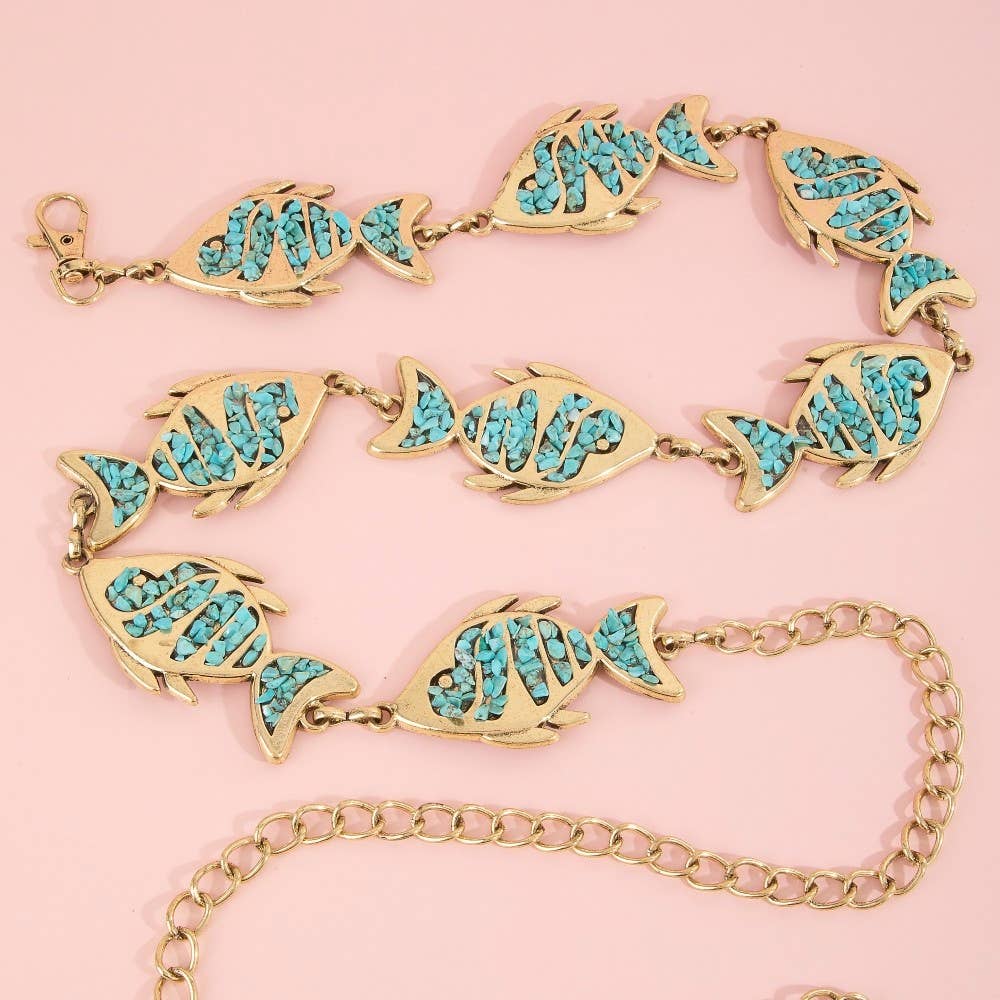 Stone Fish Chain Belt