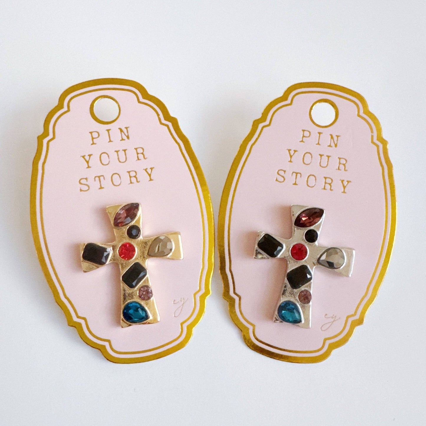 Musa Artisan Cross Brooch