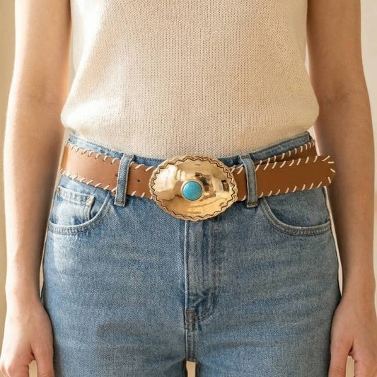 Oval Turquoise Belt