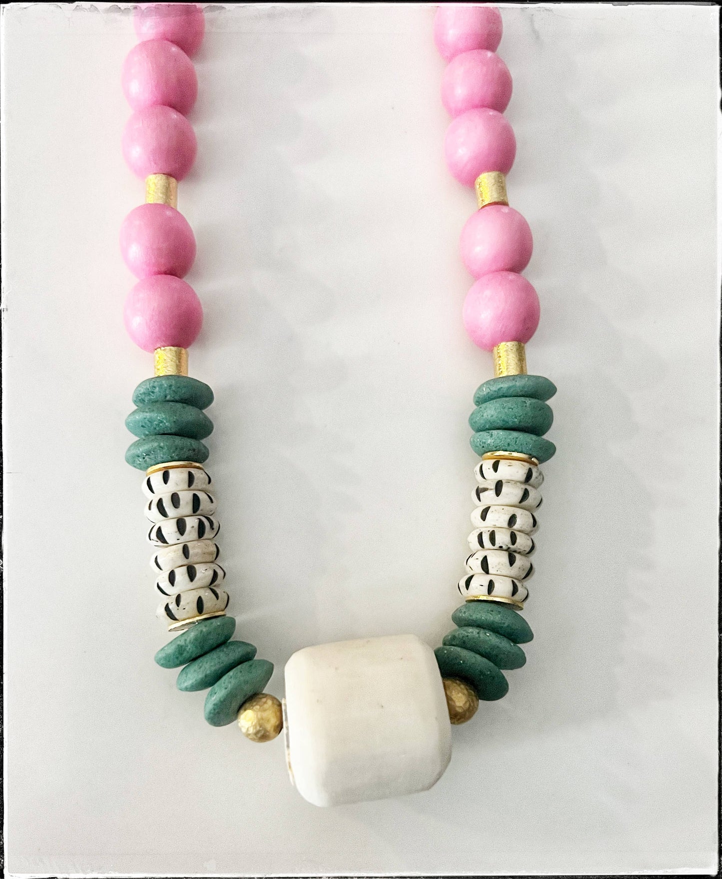 Pink Pendant Necklace
