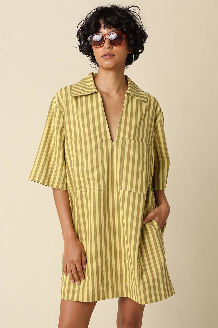 Kiwi Stripe Dress