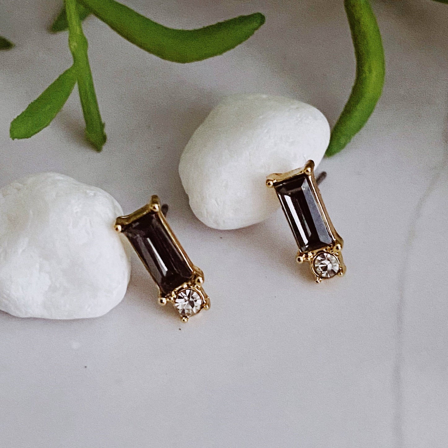 Musa Stone Stud Earrings